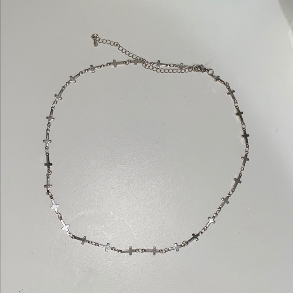 Cross choker necklace NWOT